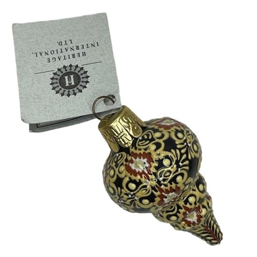 Heritage International LTD Ceramic Ornament Black and Yellow - Picture 2 of 4